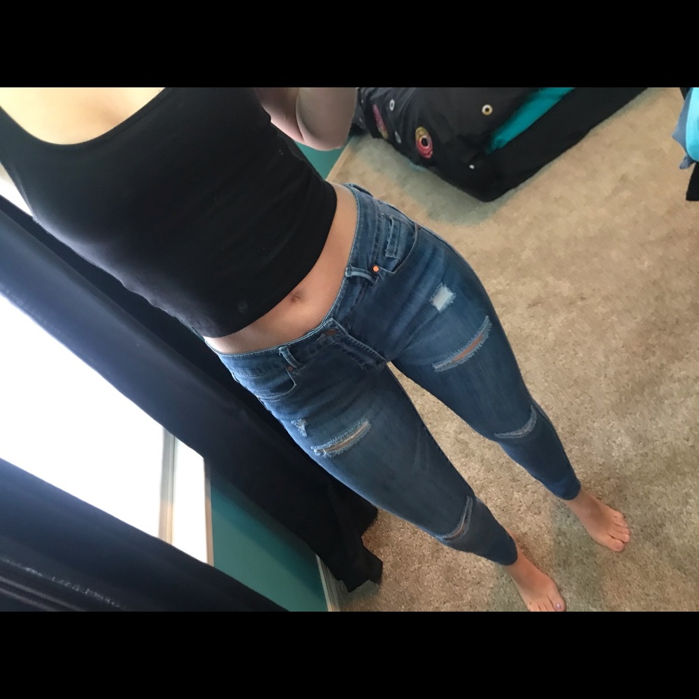 mid rise jeans